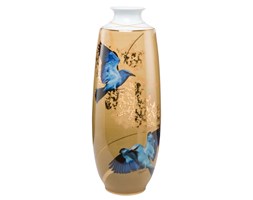 Wazon z porcelany 52cm - Niebieskie Motyle Joanna Charlotte
