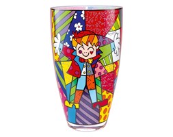 Wazon szklany Przytul mnie! 35cm - Romero Britto