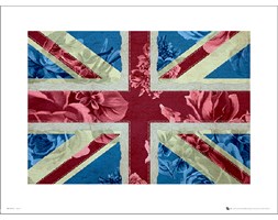 Union Flag Flowers - art print