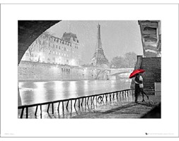 Paris Red Umbrella - art print