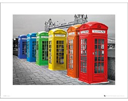 London Phoneboxes Colour - art print