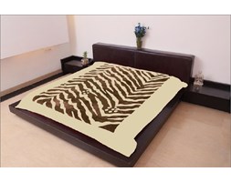 Koc akrylowy Royal 150x200 Zebra Beż + Brąz 4003