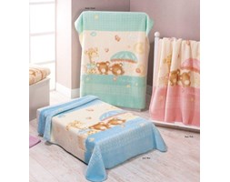 Koc akrylowy Pierre Cardin 110x140 Baby 1 Niebieski Eurofirany