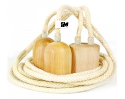 Lampa sufitowa scandinavian design naturalna wełna 2 x 2,5 m