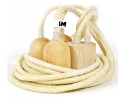 Lampa w stylu skandynawskim kabel wełniany 3 x 2,5m