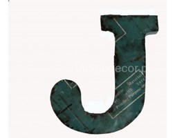 LITERY DEKORACYJNE ALFABET IRON J