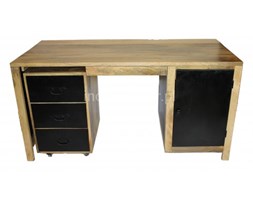 BIURKO INDUSTRIALNE METAL I DREWNO
