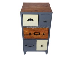 KOMODA DREWNO METAL PLAY GREY
