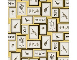 Tapeta Picture Gallery, Yellow/CHarcoal, Sanderson