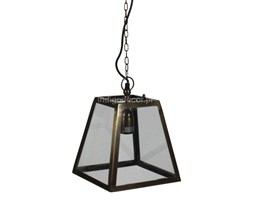 LAMPA WISZĄCA METAL SZKŁO