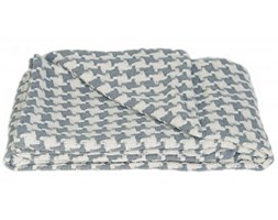 Koc / narzuta Pied de Poule jeans blue Present Time