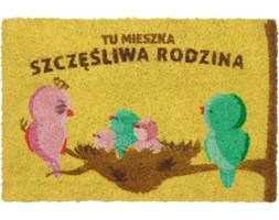 Wycieraczka z nadrukiem TU MIESZKA SZCZĘŚLIWA RODZINA