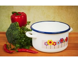 GARNEK EMALIOWANY ŚREDNI GARDEN 2.7 L