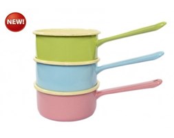 RONDEL / GARNEK EMALIOWANY PASTELOWY 0,7 L