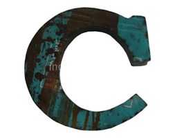 LITERY DEKORACYJNE ALFABET IRON C