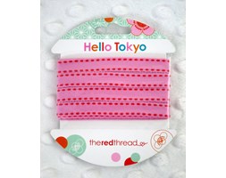 Tasiemka Hello Tokyo Pink Robert Kaufman