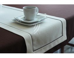 Nakładka 40x140 Len Elegance Biały MT Wypustka Brąz