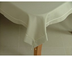 Obrus Len Natura Elegance MT Sznurek Krem