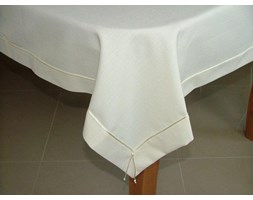 Obrus Len Krem Elegance MT Sznurek Krem