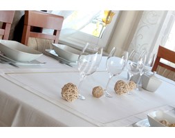 Nakładka 40x140 Len Elegance Biały MT Wypustka Złota