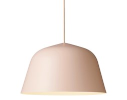 Muuto Ambit Ø40 różowa, ponadczasowa, uniwersalna lampa wisząca o zdecydowanym charakterze