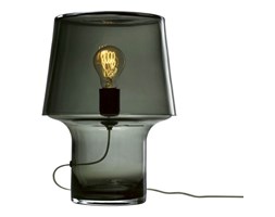 Muuto Cosy in Grey subtelna lampa stołowa z przydymionego szkła
