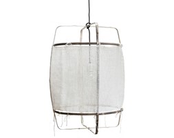 Ay illuminate Z11 Ø48,5cm bambusowa lampa wisząca z jedwabno-kaszmirową tkaniną