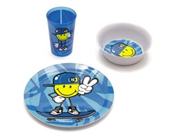 Zestaw naczyń dla chłopczyka Smiley Kid Zak! Designs kod: 6705-0391