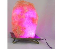 LAMPA LED RGB z KRYSZTAŁU SOLI z PILOTEM L84
