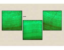KINKIETY z ONYKSU Aranżacja 3 szt. 30x30 cm LED RGB z PILOTEM AO08