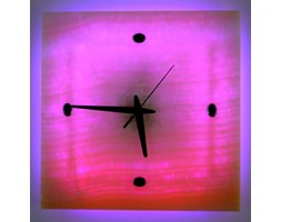 ZEGAR-KINKIET LED RGB z ONYKSU 30x30 cm z PILOTEM ZO81