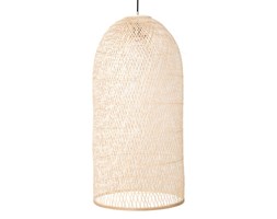 Ay illuminate Cap Ø48 cm - duża, ażurowa lampa wisząca z bambusa w kolorze naturalnym