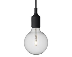 Muuto E27 LED czarna silikonowa lampa sufitowa typu żarówka