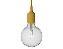 E27 LED Muuto ciemnożółta, silikonowa lampa sufitowa typu żarówka