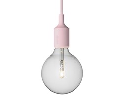 Muuto LED E27 różowa silikonowa lampa sufitowa typu żarówka