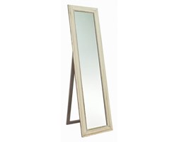 Szare lustro stojące z ramą drewnianą 165x45