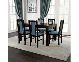 Zestaw mebli stół S-21 80x140 do 190 lub 90x160 do 210 + 6 krzeseł DB-7