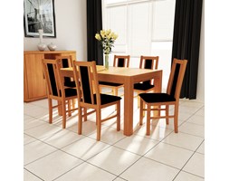 Zestaw mebli stół S-21 90x140 do 240 + 6 krzeseł DB-14