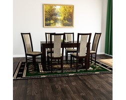 Zestaw do jadalni stół S-44 80x140 do 180 + 6 krzeseł K-19