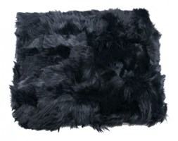 Pled futrzany czarny 200 x 220