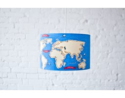 LAMPA WISZĄCA MAPA ŚWIATA
