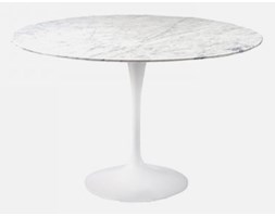 Dkwadrat Stół Fiber inspirowany Tulip Table marmur 90cm