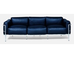 Dkwadrat SOFA 3-OSOBOWA SOFT GC czarna skóra