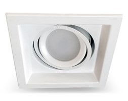 PP Design 750/1 OPRAWA HALOGENOWA LED WPUSZCZANA POJEDYNCZA REGULOWANA METAL BIAŁY MR16 GU10 GU5,3