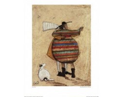Sam Toft Dancing Cheek to Cheeky, reprodukcja, Pan Musztarda, Doris, plakat, grafika, plakaty, grafiki, zabawna grafika, pies, taniec, miłość
