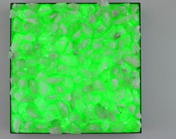 KINKIET LED RGB z KRYSZTAŁÓW SOLI 30x30 cm z PILOTEM KBGR3