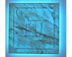 KINKIET LED RGB z MARMURU 40x40 cm z PILOTEM MP80