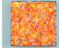 KINKIET LED RGB z KRYSZTAŁÓW SOLI 30x30 cm z PILOTEM KRRE3
