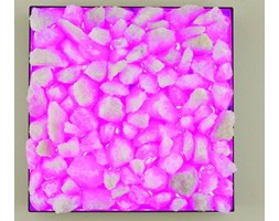 KINKIET LED RGB z KRYSZTAŁÓW SOLI 40x40 cm z PILOTEM KBVI4