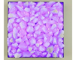 KINKIET LED RGB z KRYSZTAŁÓW SOLI 30x30 cm z PILOTEM KBVI3